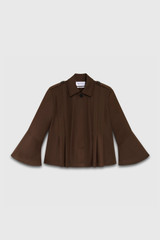 Novara Jacket Chocolate Stretch Cotton