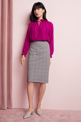 Collingham Skirt Check Spring Wool Collingham Skirt Check Spring Wool