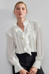 Symons Blouse Ivory Silk