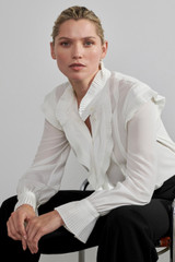 Symons Blouse Ivory Silk