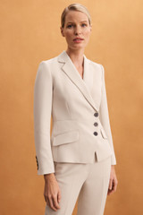 Belmont Jacket Stone Crepe
