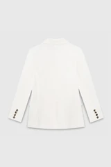 Clever Crepe Knighton Jacket Ivory