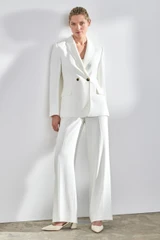 Clever Crepe Knighton Jacket Ivory
