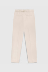 Tavira Slim-Leg Trousers Stone Crepe