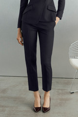 365 Pure Wool Tavira Slim-Leg Trousers Navy