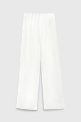 Clever Crepe Wide-Leg Trousers Ivory Clever Crepe Wide-Leg Trousers Ivory