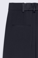 Clever Crepe Wide-Leg Trousers Navy Clever Crepe Wide-Leg Trousers Navy