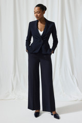 Clever Crepe Caselle Jacket Navy