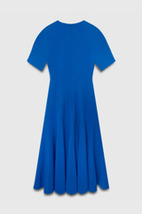 Cervara Midi Dress Cobalt Blue Stretch Tailoring