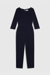 Montrose Jumpsuit Navy Sculpt Stretch Crepe