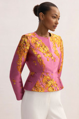 Venetia Jacket Pink Multicolour Jacquard