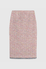 Colville Skirt Pale Pink Multicolour Tweed