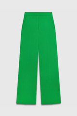 Alzira Straight Flared Trousers Vivid Green Stretch Crepe Alzira Straight Flared Trousers Vivid Green Stretch Crepe