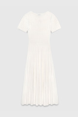 Allegra Stretch Knit Dress Ivory