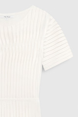Allegra Stretch Knit Dress Ivory