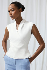 Eldia Top Ivory Sculpt Knit