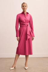 Delia Dress Light Berry Pink Stretch Cotton