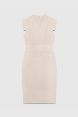 Amberley Dress Stone Stretch Tailoring