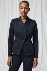 Cecille Jacket Navy Stretch Cotton