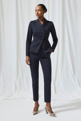 Cecille Jacket Navy Stretch Cotton