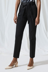Lenola Trousers Black Stretch Cotton