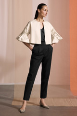 Lenola Trousers Black Stretch Cotton