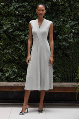 Fiesole Knitted Dress Silver Metallic