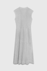 Fiesole Knitted Dress Silver Metallic