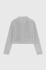 Miri Knitted Jacket Silver Metallic