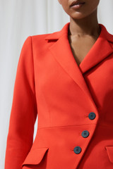 Belmont Jacket Vivid Orange Stretch Tailoring