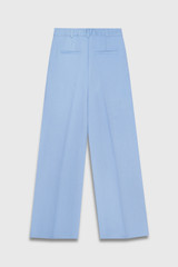Adelaide Wide-Leg Trousers Ice Blue Linen