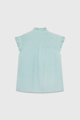 Symons Sleeveless Blouse Mint Silk