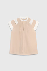 Serres Sleeveless Blouse Champagne Silk