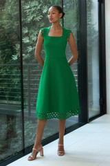 Vienna Dress Emerald Green Sculpt Knit