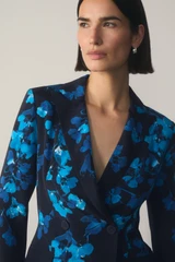 Knighton Silk Jacket Navy And Turquoise