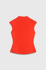 Eldia Top Vivid Orange Sculpt Knit