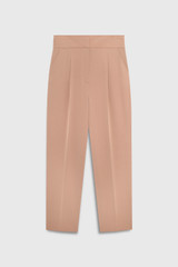 Clever Crepe Syros Tapered Trousers Light Fawn