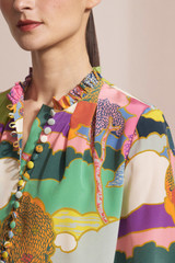 Tierney Blouse Multicolour Silk Made With Liberty Fabric
