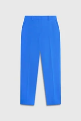 Tavira Slim-Leg Trouser Sapphire Blue Stretch Tailoring