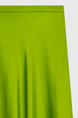 Kelmore Skirt Vivid Lime Green Satin