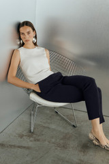 Clever Crepe Altino Top Ivory