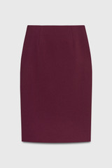 Kerrison Pencil Skirt Plum Sculpt Stretch Crepe