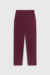 Tavira Slim-Leg Trousers Plum Sculpt Stretch Crepe