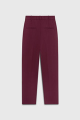 Tavira Slim-Leg Trousers Plum Sculpt Stretch Crepe