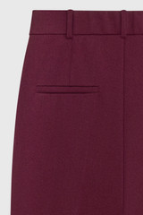 Tavira Slim-Leg Trousers Plum Sculpt Stretch Crepe