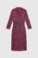 Vicenza Dress Plum And Pink Multicolour Stretch Jersey