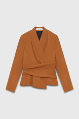 Workout Performance Belleville Top Toffee Stretch Twill