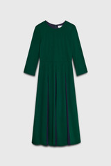 Zenora Dress Forest Green And Navy Stretch Ponte