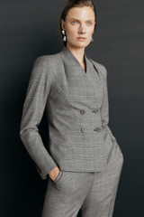 Ashbourne Jacket Grey Check Wool