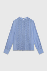 Ameria Blouse Ice Blue Lace Ameria Blouse Ice Blue Lace